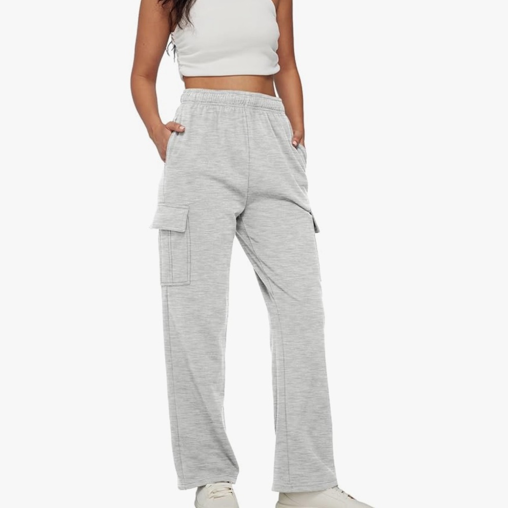 Women's Gray Cargo Pants